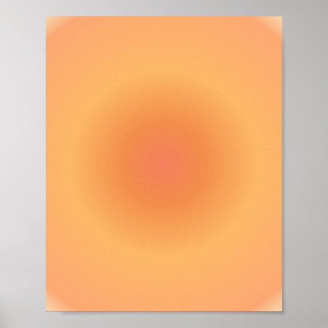Affiche Leo Zodiac, Leo Aura Orange Gradient (Devant)