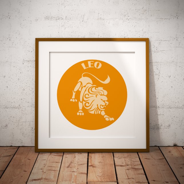 Affiche Leo, Zodiac Sign, Horoscope, Astrology (Créateur téléchargé)