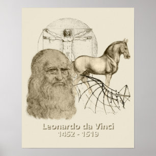 Affiche Léonard de Vinci