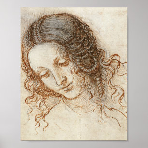 Affiche Léonard de Vinci - Chef de Leda
