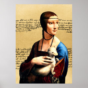 Affiche Léonard de Vinci Lady avec Ermine