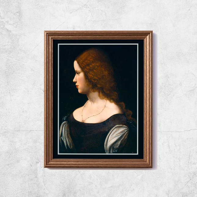 Affiche Leonardo Da Vinci Portrait Young Lady Famous Art (Leonardo Da Vinci Portrait Young Lady Famous Art Poster
)