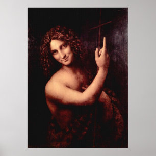 Affiche Leonardo Da Vinci St. Jean le Baptiste