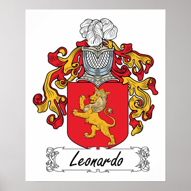 Affiche Leonardo Family Crest (Devant)