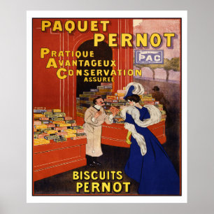 Affiche Leonetto Cappiello 1905 Biscuits Pernot