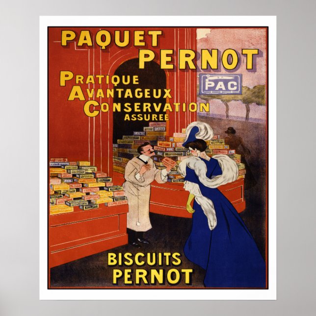 Affiche Leonetto Cappiello 1905 Biscuits Pernot (Devant)