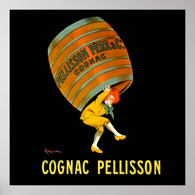 Affiche Leonetto Cappiello Cognac Pelisson Publicité (Devant)