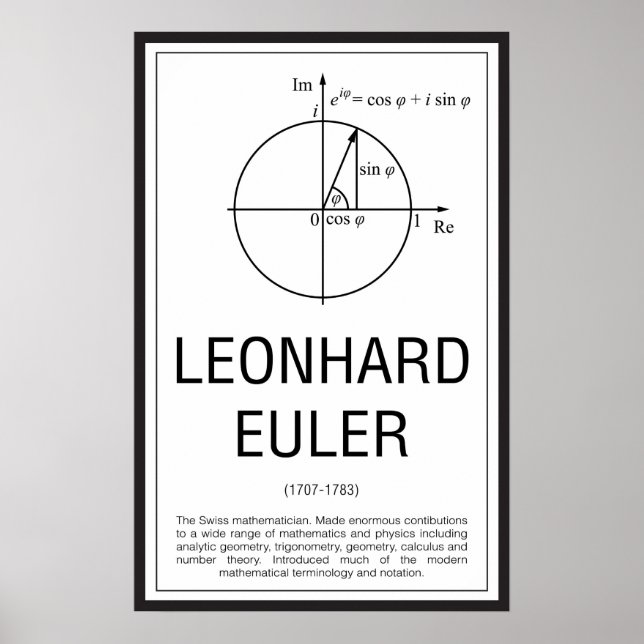Affiche Leonhard Euler (Devant)