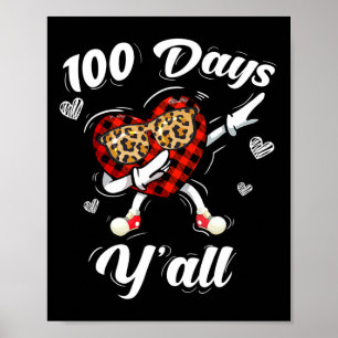 Affiche Leopard Buffalo A Plaid 100 Jours Y'all Of School