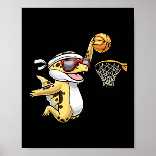 Affiche Léopard Gecko Jouer Bysketbyll Reptile Li