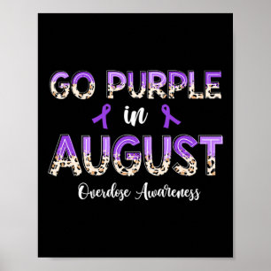 Affiche Leopard Go Purple en août