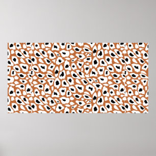 Affiche Leopard pattern, african animal print design