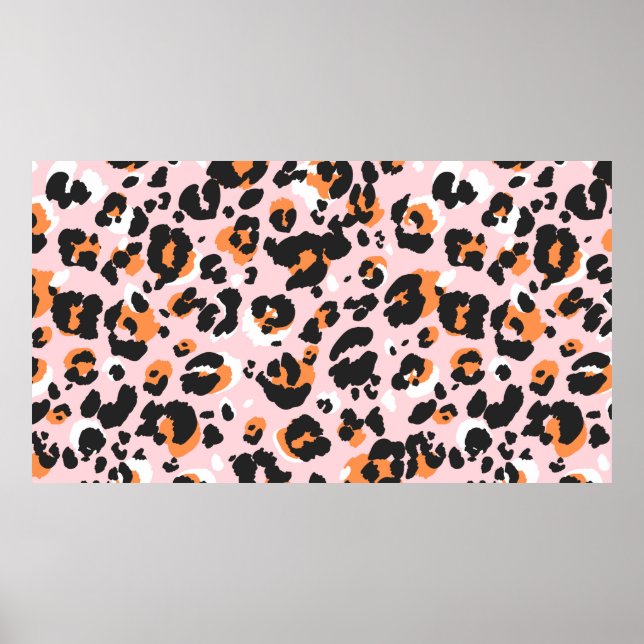 Affiche Leopard pattern seamless. Classic leo texture. Tre (Devant)