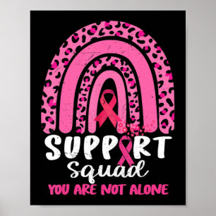 Affiche Leopard rose arc-en-ciel Soutien Squad Cancer du s