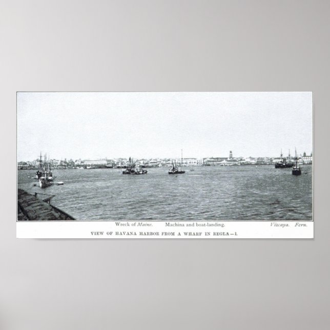 Affiche L'épave de l'USS Maine (Devant)