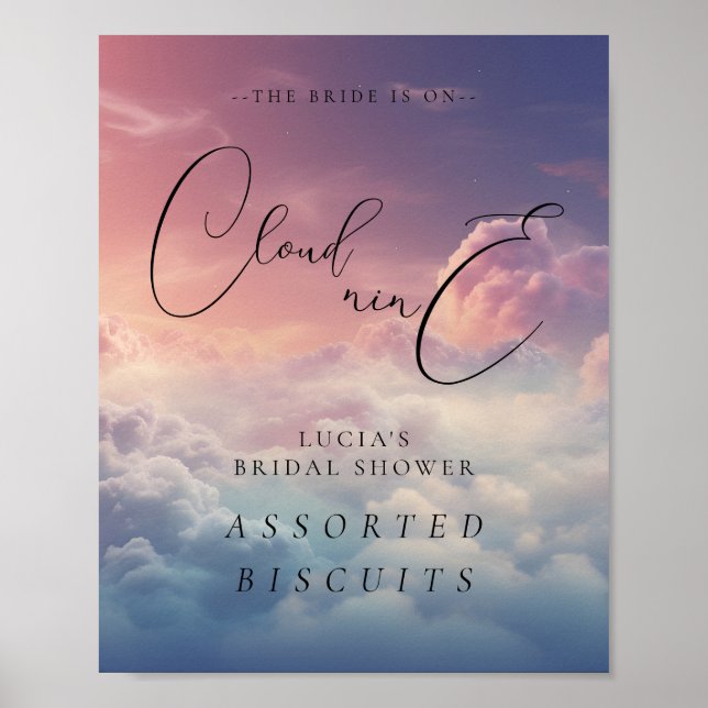 Affiche L'Épouse Est Sur Nuage 9 Fête des mariées (Devant)