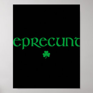 Affiche Lepre St Patricks Day Femmes Lepre Irish Shamrock