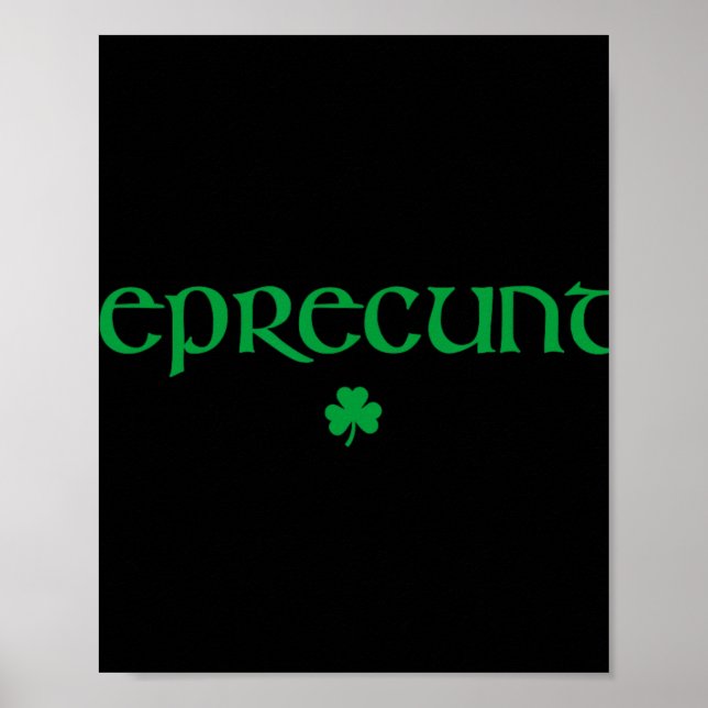 Affiche Lepre St Patricks Day Femmes Lepre Irish Shamrock  (Devant)