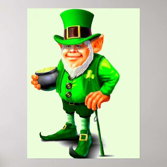 AFFICHE LEPRECHAUN DE LA SAINT-PATRICK   (Devant)