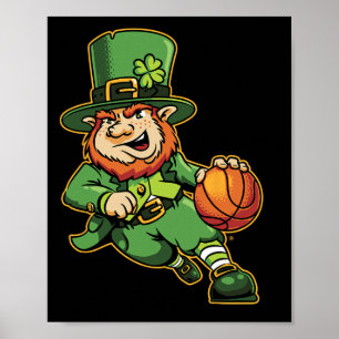 Affiche Leprechaun Enfants Bysketbyll Jour de la Saint Pat