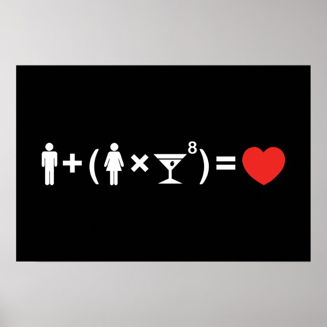 Affiche L'équation de l'amour pour les femmes (Devant)