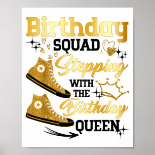 Affiche L'équipe d'anniversaire Scute Ss Mignonne Sss Fais