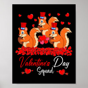 Affiche L'équipe de la Saint-Valentin Trois Écureuils Mign