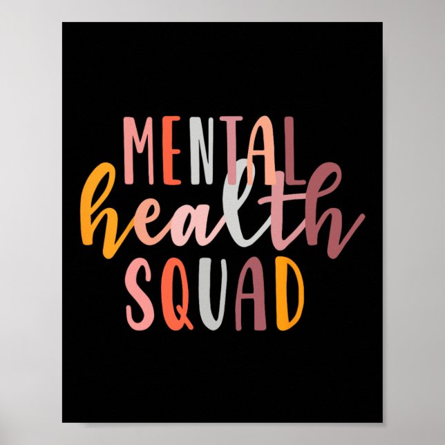 Affiche L'Équipe De La Santé Mentale Mettre Fin À La Stigm (Devant)