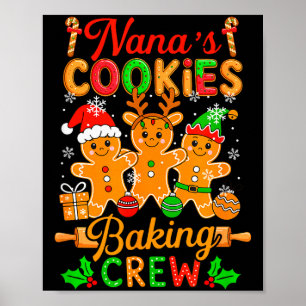 Affiche L'équipe de Nana de fabrication de biscuits de Noë