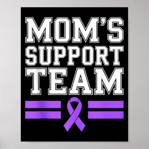 Affiche l'équipe de soutien de maman famille sensibilisati