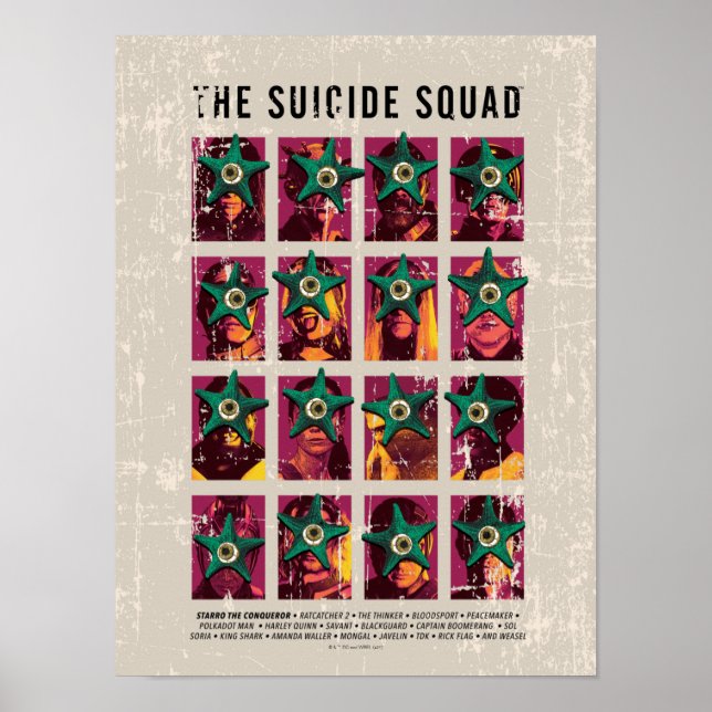 Affiche L'équipe du suicide | Édition Starro Squad (Devant)
