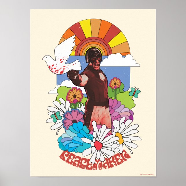 Affiche L'équipe du suicide | Fleurs et soleil Peacemaker (Devant)