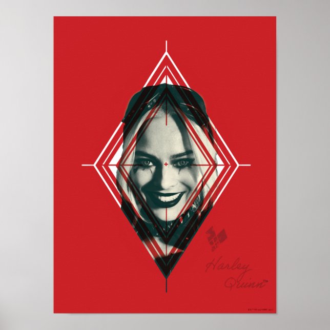 Affiche L'équipe du suicide | Harley Quinn Diamond Target (Devant)
