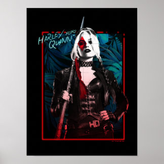 Affiche L'équipe du suicide | Harley Quinn & Green Ferns