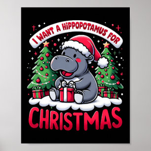 Affiche L'équipe Hippopotame de Noël