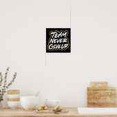 Affiche L'équipe n'abandonne jamais (Cuisine)