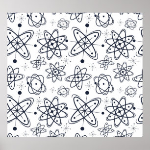 Affiche L'ère atomique : Motifs modernes du milieu du sièc