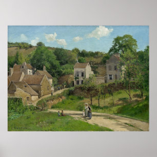 Affiche L'Ermitage de Pontoise Camille Pissarro