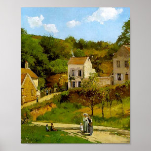 Affiche L'ermitage de Pontoise par Camille Pissarro