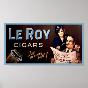 Affiche Leroy Cigars