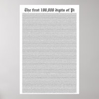 Les 100 000 premiers chiffres de Pi