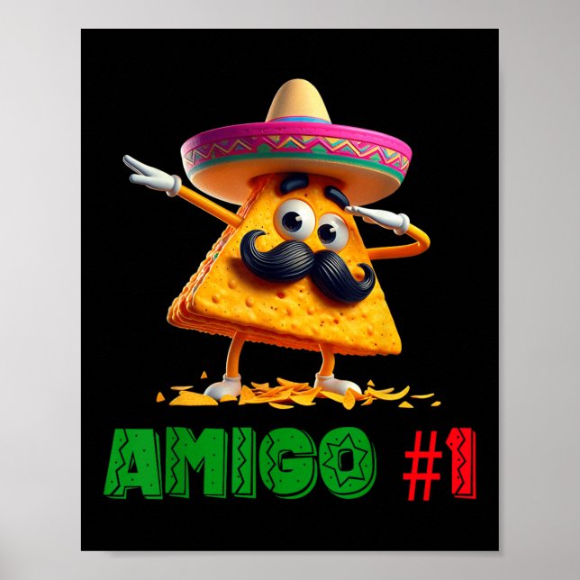 Affiche Les 3 Amigos Cinco De Mayo Amigo #1 Groupe Ma (Devant)