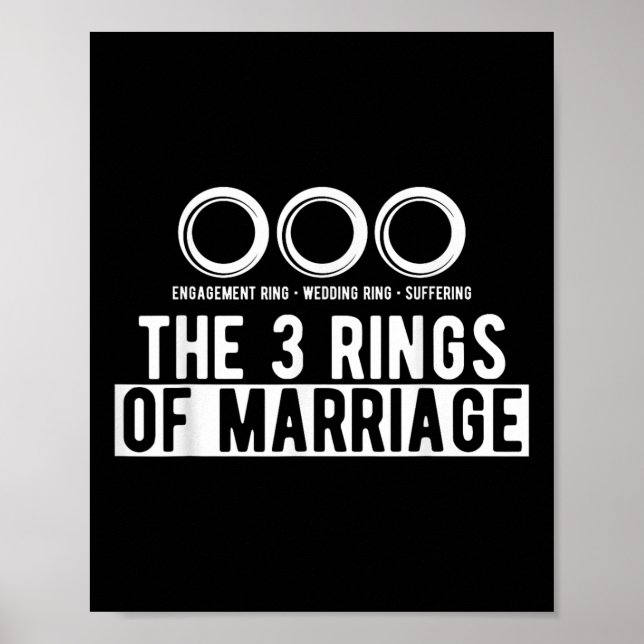 Affiche Les 3 Anneaux Du Mariage Mariage Mariage Mariage C (Devant)