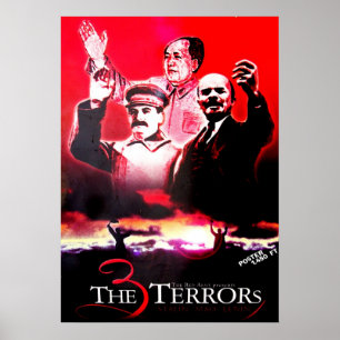 Affiche Les 3 Terrors - Staline, Mao et Lénine