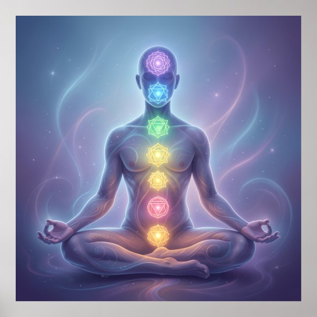 Affiche Les 7 chakras (Devant)