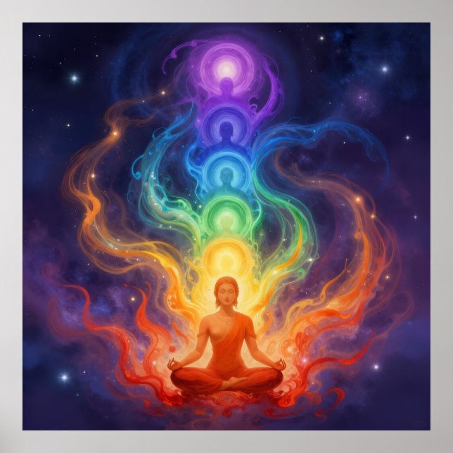 Affiche Les 7 Chakras (Devant)