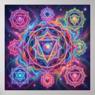 Affiche Les 7 Chakras´10