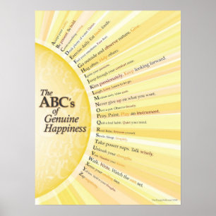 Affiche Les ABC du bonheur authentique