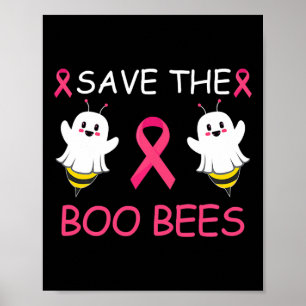 Affiche Les abeilles Boo Halloween Amusantes Sensibilisati