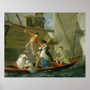Affiche Les Adieux d'un Marin Marié, v.1800 (huile sur pan